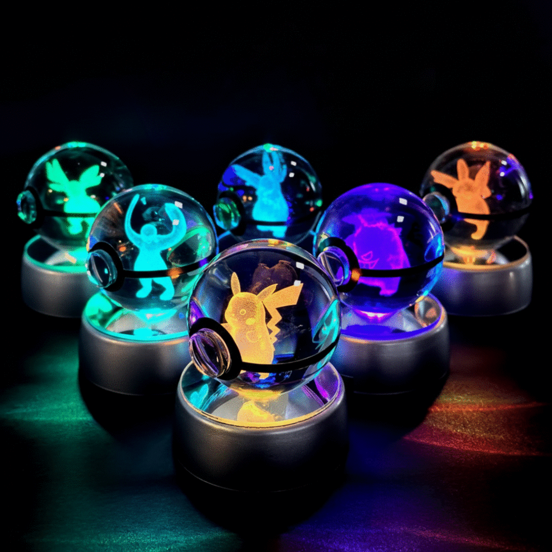 Orbes de Pokémon en 3D con RGB