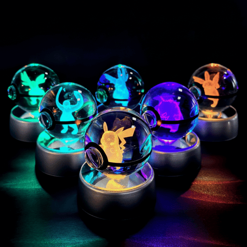 Orbes de Pokémon en 3D con RGB
