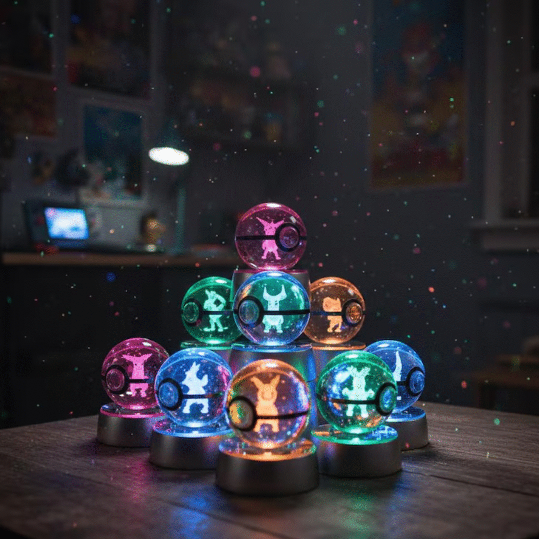 Orbes de Pokémon en 3D con RGB