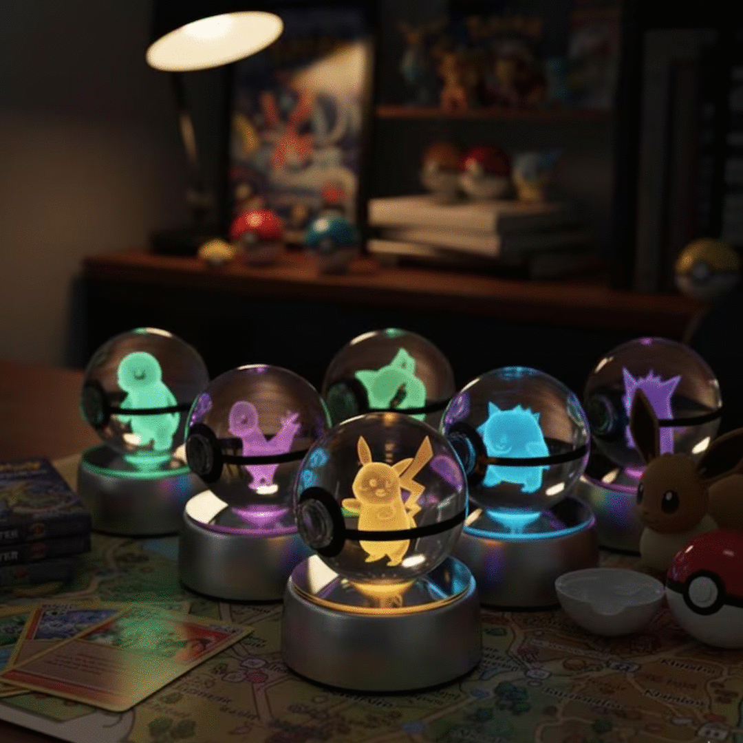 Orbes de Pokémon en 3D con RGB